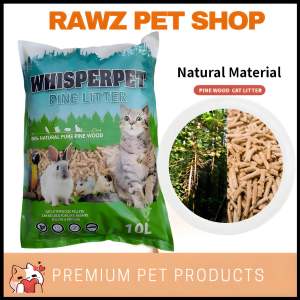 WHISPERPET NATURAL PINEWOOD CAT LITTER 10L