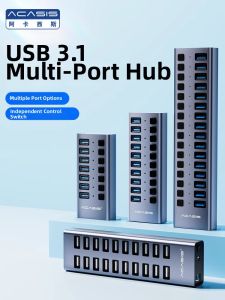 Acasis | High Speed External Powered Hub With Individual Switch