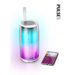 HuaQiangNorthPulse5thGenerationWirelessBluetoothSpeakerSubwooferRGBLightOutdoorPortablePLUSE5CardInsertionOverseasVersion