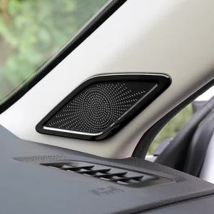For Honda CR-V 6th Gen 2023 2024 2025 CRV Hybrid Stainless Car A-pillar Tweeter Speaker Cover Trim Audio Loudspeaker Stickers
