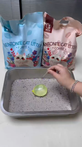 Cát Bentonite Cát vệ sinh đất sét cho mèo 9L/4kg – Khử mùi hiệu quả không bụi hấp thụ nước nhanh chóng