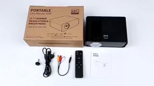 G86 LED 4K Projector – WiFi Bluetooth HDMI USB Supports Phone & Laptop.