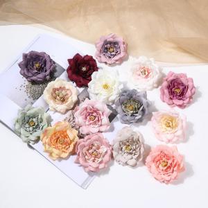 Hoa Phong Lan Hoa Tươi Bằng Vải Thô Màu Xám Nhạt DIY Phụ Kiện Tóc Chất Liệu Vòng Hoa Trang Trí Nhà Hoa Phong Lan Trung Quốc Đại Lục