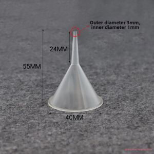 Mini Narrow Neck Transparent Anti-Spill Funnel for Dispensing
