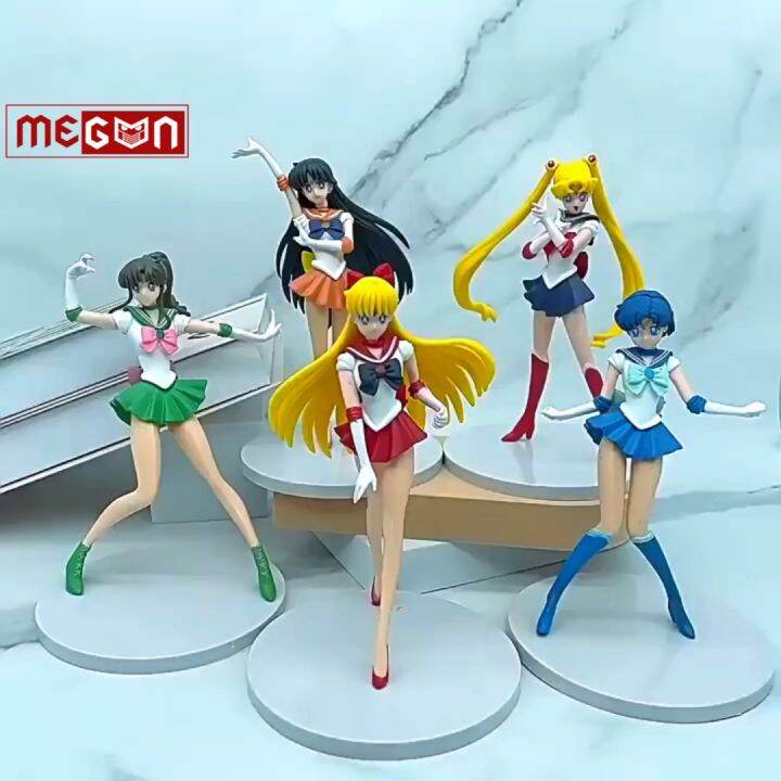 Mô hình Megun thủy thủ mặt trăng Sailor Moon Usagi Ami Rei Makoto Minako Mamoru Setsuna Michiru Haruka Hotaru