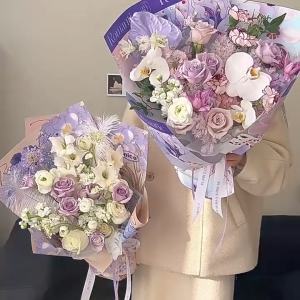 10 Pcs Romantic Beast Style Waterproof Floral Wrapping Paper Trendy Social Media Sensation for Flower Art Bouquet Packaging