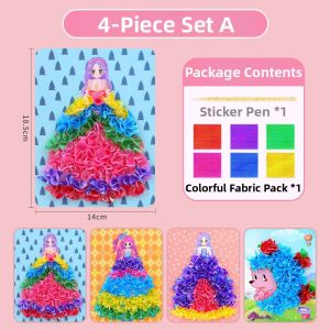 WANWEI | Quiet Book for Girls DIY Dress-up Sticker Book