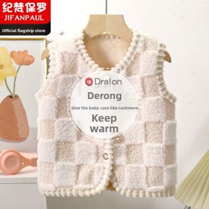 JIFANPAUL | Double Faced Flannel Thickened Vest Warmth
