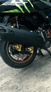 ARM Muffler Slider with Axel Cap For Nmax Aerox V1 V2 Heavy Duty Aluminum Alloy