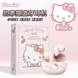Sanrio SR06 Bluetooth Wireless Noise Reduction Earphones for Gaming Couples Kitty Cat And Cinnamon Dog Half In-Ear Style