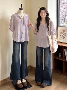 Áo Blouse Dài Oversize Giảm Cân cho Phụ Nữ Size Lớn