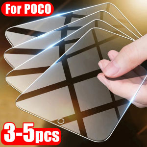 3-5pcs Protective Glass for Poco X3Pro X3 NFC M5S M5 Film Screen Protector for Xiaomi Poco F3 F4 GT F2 Pro M3 M4 X4 Pro 5G Glass