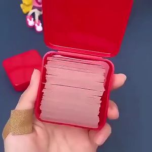 Double Tape Mini 1 Box Isi 60 Pcs Tape Perekat 2 Sisi Transparan / Solasi Perekat Serbaguna Super Kuat Terlaris