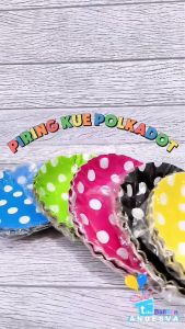 Piring Kue Polkadot Biru: Paper Plate Polkadot