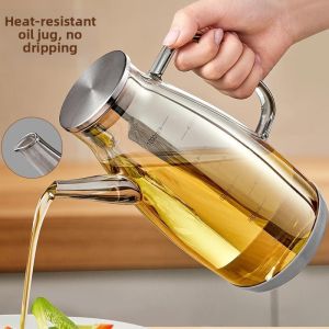MIVOFIVO | Non-sticking Glass Oil Bottle Stainless Steel