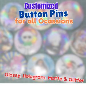 Customized Badge Button Pins for all Occasion Round 58mm Birthday Souvenir