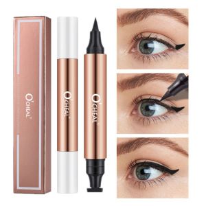 OCHEAL Eyeliner Stamp & Pen | Waterproof Winged Eyeliner Stamp + Liquid Liner | Fast-Dry Smudge-Proof | Singapore Stock