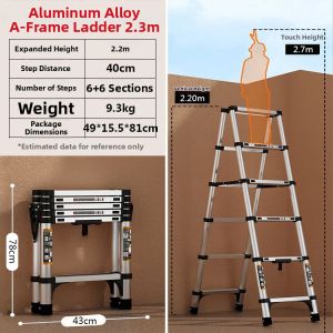 JILAIYAO | Aluminum Multifunctional Extension Ladder