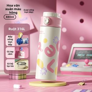 Relea | Cốc Có Ống Hút Cách Nhiệt Dành Cho Học Sinh