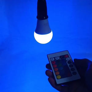 Bohlam LED RGBW Bulb 7W E27 + Remote Control – Lampu Warna Warni Pintar Dekorasi Rumah