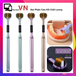 Bàn Chải Đánh Răng 3 Chiều Chải Được Đa Mặt Răng Làm Sạch Sâu Bảo Vệ Răng Bàn Chải Làm Sạch Răng - Bàn Chải Đánh Răng Đa Chiều Chải 3 Mặt Lông Mềm Đánh Bay Mọi Mảng Bám