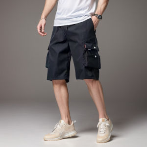 2025 New Trendy Solid Color Pants Multi Flap Pocket Mens Cargo Pants Loose Casual Outdoor Pants Mens Work Pants oversized