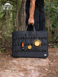 กระเป๋าใส่ของขนาดใหญ่สำหรับโต๊ะกาแฟแบบแยกชั้นพร้อมอุปกรณ์ทำอาหารแบบคาร์ดิโอ กระเป๋าใส่ของสำหรับเดินทางแบบมีความรู้สึกเป็นหนึ่งเดียว