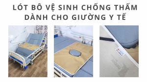 Lót bô vệ sinh Simili tấm lót chống thấm cho người già tấm lót cho giường có lỗ vệ sinh tấm lót bô vệ sinh cho giường bệnh giường y tế NIKITA