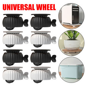 8PCS Adhesive Double Bearing Universal Wheel Universal Swivel Casters Duty Furniture Wheel  for Table Chair Sofa with Brak