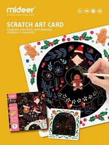 MALOTOYS - Mideer Scratch Art Card Craft Cards Art Prakarya Mainan Edukasi Menggambar Anak Malo Toys