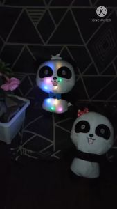 BONEKA 35cm ANIMAL PANDA BABYBUS NYALA LAMPU LED GLOW KIKI BOYS MIU MIU GIRL BABY BUS