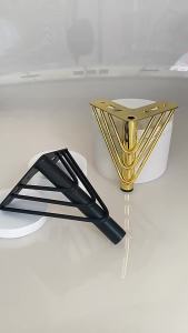 15cm Gold Furniture Legs Super Sturdy Heavy Duty  Triangle top Plate Feet for Sofa Dresser Cabinet
