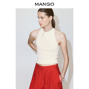 Mango | Halter Neck Sleeveless Fitted Knit Top