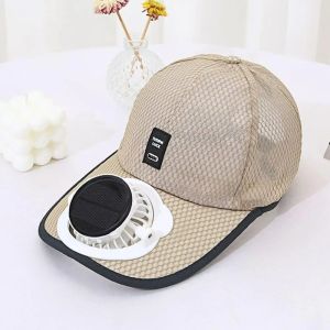Summer Breathable Mesh Cap Solar Fan Cap Outdoor Leisure Sun Shading And Sun Protection Baseball Cap New USB Fan Cap