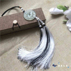 Original Design Ancient Style Xiu Jade Pendant Dragon Tassel Hanging Ornament Hanfu Waist Accessory Undergarment Decoration