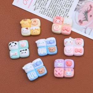 Cartoon Quadruple Bread Artificial Candy Toy Resin Accessories DIY Cream Glue Phone Case Hairpin Shoe Buckle Accessories Materials