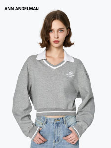 ANN ANDELMAN | Cotton Polo Collar Simple Embroidered Lightweight Jacket