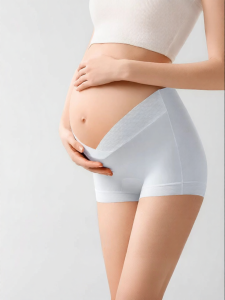 SHI YUE JIE JING | Antibacterial Seamless Anti-glare Breathable Ice Silk Pregnant Underwear