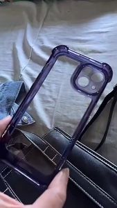 Simple Ultra-Thin Mobile Phone Case Not Easy to Yellow Mobile Phone Case Transparent Soft Edge Hard Shell All-Inclusive Mobile Phone Protective Cover Four Corners Anti-Oxidation Soft Silicone All-Round Anti-Fall Mobile Phone Protective Case