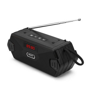 วิทยุ FM Receiver กลางแจ้งแบบพกพา Aux ลําโพงไร้สายบลูทูธซับวูฟเฟอร์เพลงเสียงกล่อง Bass Hifi Bluetooth รถบ้านบลูทูธ