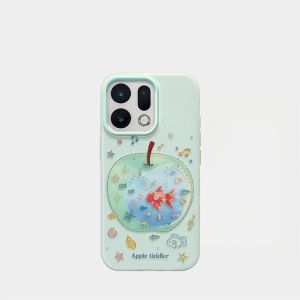 TUZHEER | Drop-resistant Cartoon Fish Pattern OPPO Phone Case