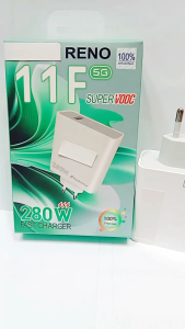 Adapter Charger 280W For OPP RENO 11 F 5G SUPER VOOC Batok Kepala Charger USB-A Fast Charging