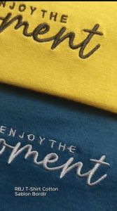 RBJ T-Shirt Cotton Sablon Bordir Pria 43034