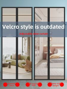 Adjustable Size Mosquito Proof Fly Screen Door Curtain New 2025 Home Use Partition No Drilling Required Window Screen