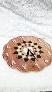 Jam Dinding Kayu 3d Hiasan Dinding Islami Aesthetic