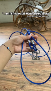 Steel Dog Leash Secure Wire for Large Dog German Shepherd Rottweiler Durable Dog Harness