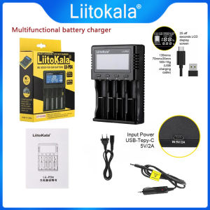 LiitoKala Lii-PD4 Battery Charger for 18650 26650 21700 AA AAA 3.7V/3.2V/1.2V Lithium NiMH Battery US/EU/UK Plug