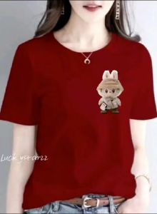 TERBARU KAOS OBLONG LABUBU TOPI/POLOS PRIA DAN WANITA