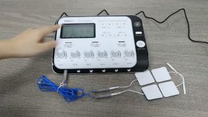 Salorie 6 Output Digital Tens Unit 6 Independent Channel TENS EMS Unit Intensity Muscle Stimulator Machine Electric Pulse Massager with Accessories for Back Pain General Pain Relief Neck Pain Muscle Pain