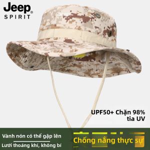 JEEP SPIRIT | Mũ Bảo Vệ Chống Nắng Ngoài Trời Có Tích Hợp Khẩu Trang Lụa Băng